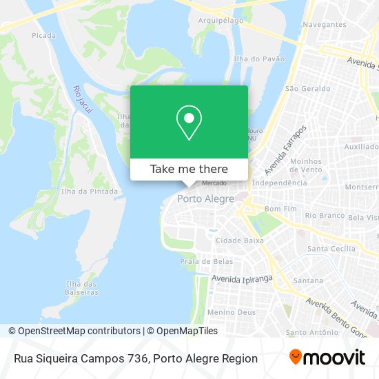 Mapa Rua Siqueira Campos 736