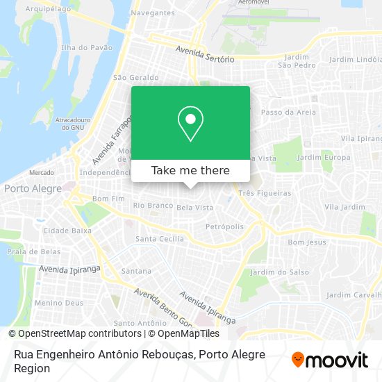 Mapa Rua Engenheiro Antônio Rebouças