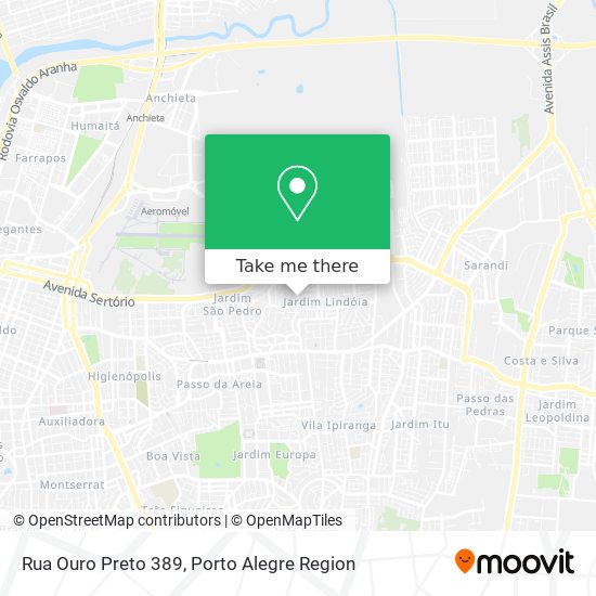Mapa Rua Ouro Preto 389