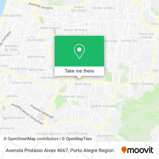 Avenida Protásio Alves 4667 map