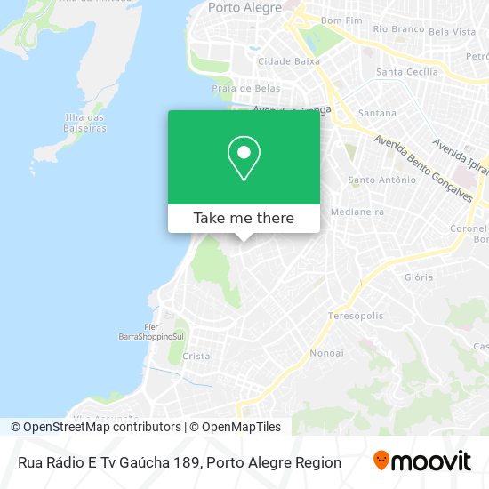 Mapa Rua Rádio E Tv Gaúcha 189