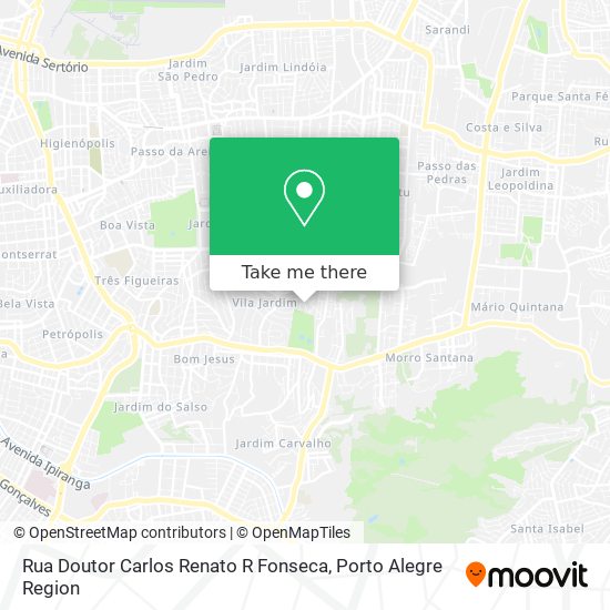 Mapa Rua Doutor Carlos Renato R Fonseca