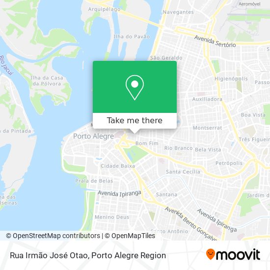 Mapa Rua Irmão José Otao