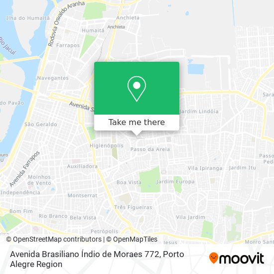 Avenida Brasiliano Índio de Moraes 772 map