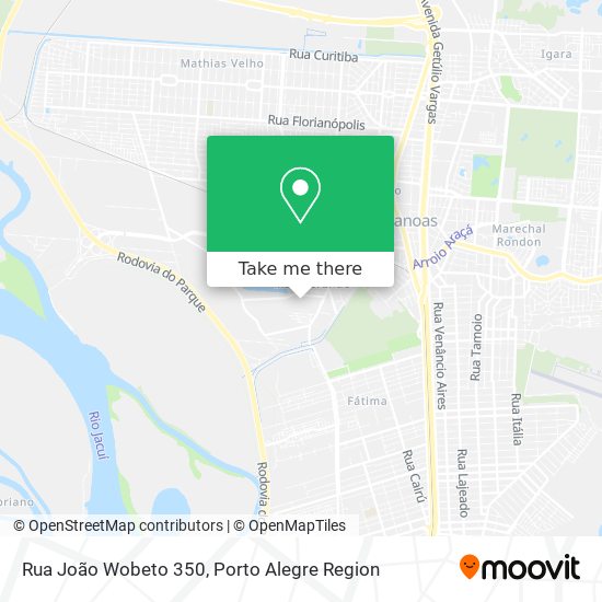 Rua João Wobeto 350 map