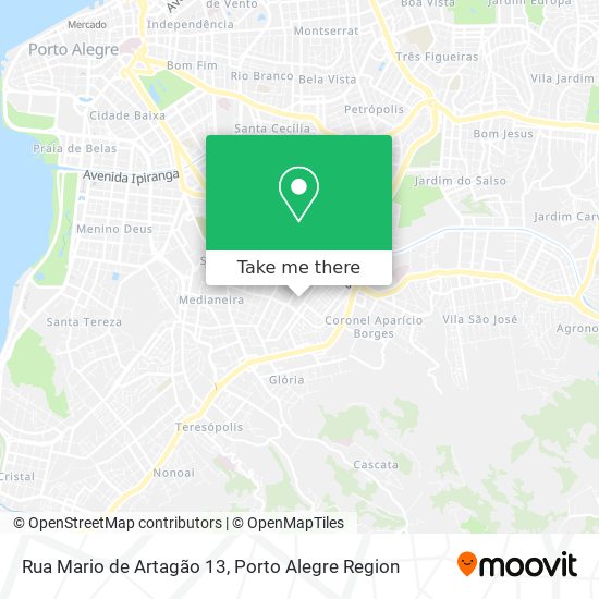 Mapa Rua Mario de Artagão 13