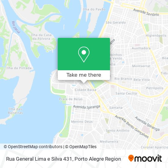 Rua General Lima e Silva 431 map