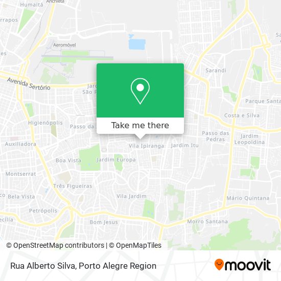 Mapa Rua Alberto Silva