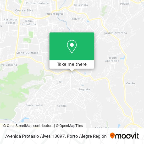 Mapa Avenida Protásio Alves 13097