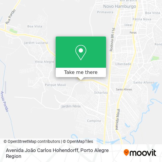 Avenida João Carlos Hohendorff map