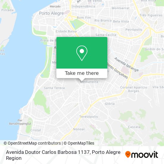 Mapa Avenida Doutor Carlos Barbosa 1137