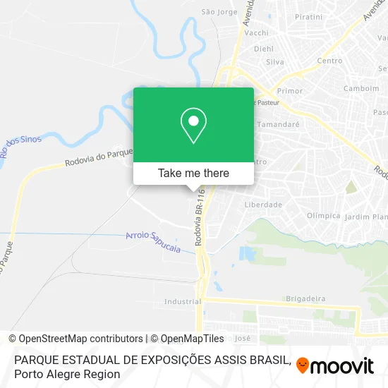 PARQUE ESTADUAL DE EXPOSIÇÕES ASSIS BRASIL map