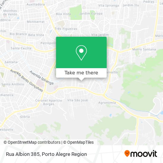 Mapa Rua Albion 385