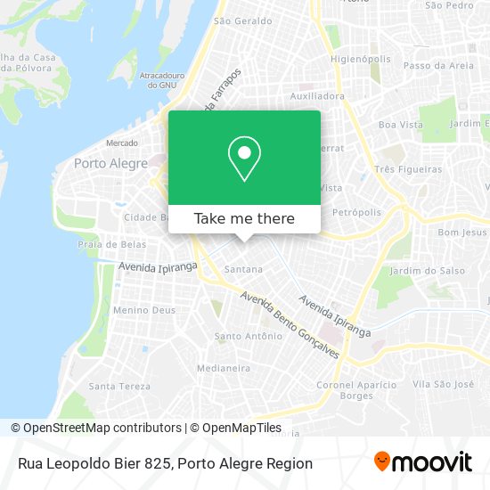 Mapa Rua Leopoldo Bier 825