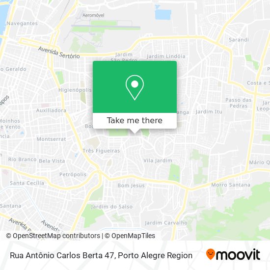 Mapa Rua Antônio Carlos Berta 47