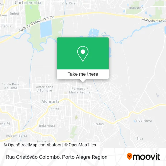 Rua Cristóvão Colombo map