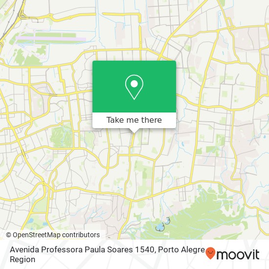 Mapa Avenida Professora Paula Soares 1540