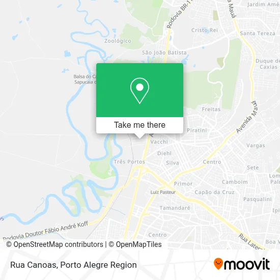 Rua Canoas map