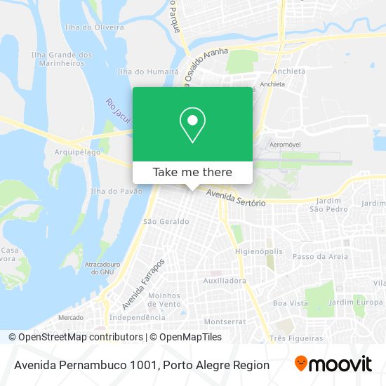 Avenida Pernambuco 1001 map