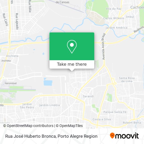 Rua José Huberto Bronca map