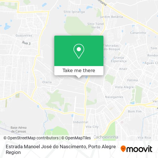 Estrada Manoel José do Nascimento map