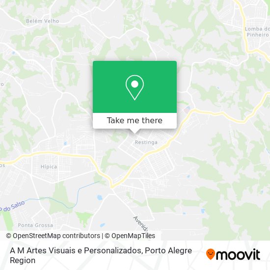 A M Artes Visuais e Personalizados map