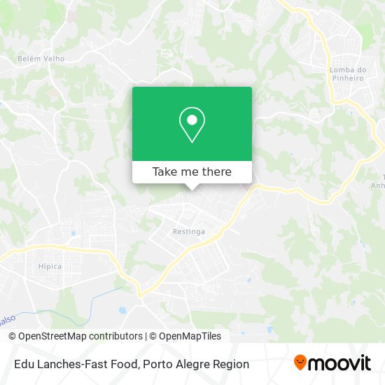Mapa Edu Lanches-Fast Food