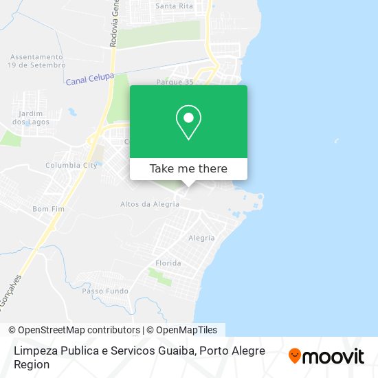 Limpeza Publica e Servicos Guaiba map