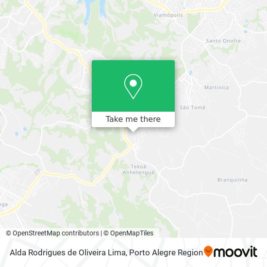 Alda Rodrigues de Oliveira Lima map