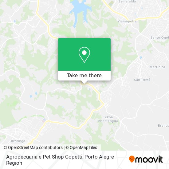 Mapa Agropecuaria e Pet Shop Copetti