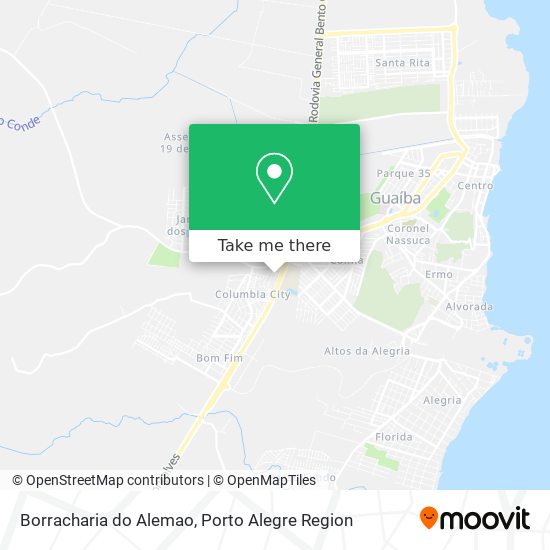 Mapa Borracharia do Alemao