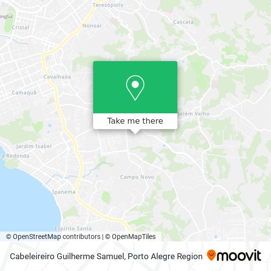 Mapa Cabeleireiro Guilherme Samuel