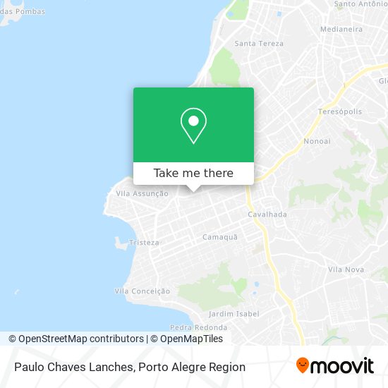 Mapa Paulo Chaves Lanches