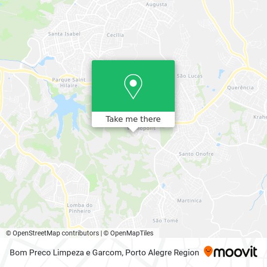 Mapa Bom Preco Limpeza e Garcom