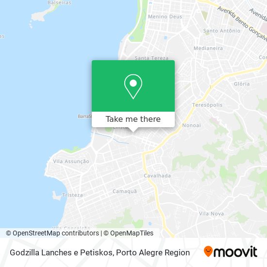 Godzilla Lanches e Petiskos map