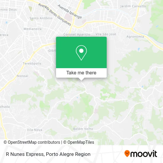 R Nunes Express map