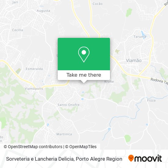 Sorveteria e Lancheria Delicia map