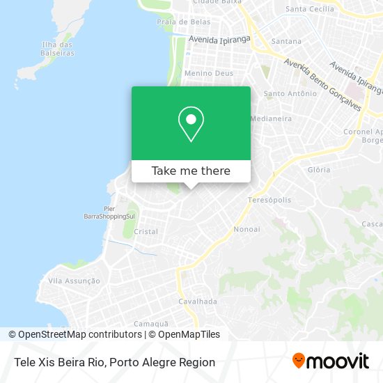 Mapa Tele Xis Beira Rio