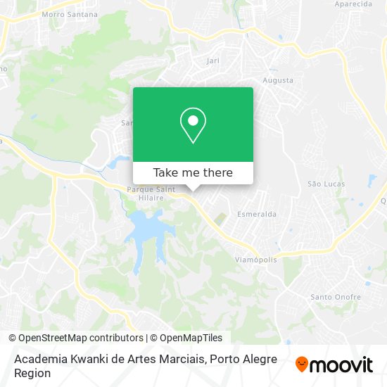 Mapa Academia Kwanki de Artes Marciais