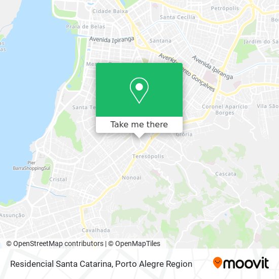 Mapa Residencial Santa Catarina