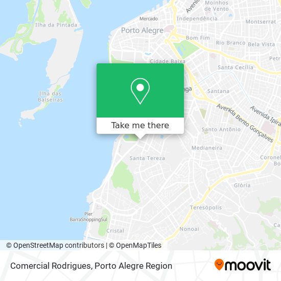 Comercial Rodrigues map