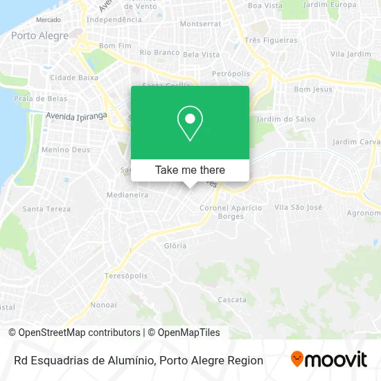 Rd Esquadrias de Alumínio map