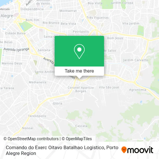 Comando do Exerc Oitavo Batalhao Logistico map