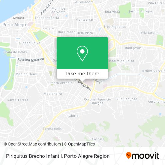 Piriquitus Brecho Infantil map