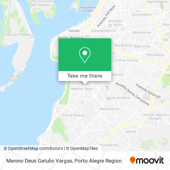 Menino Deus Getulio Vargas map