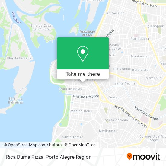 Rica Duma Pizza map