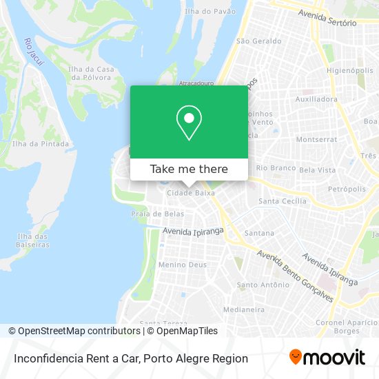 Inconfidencia Rent a Car map