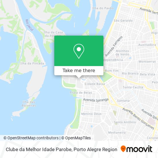 Mapa Clube da Melhor Idade Parobe