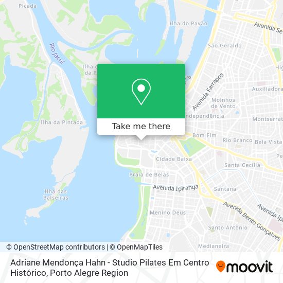 Mapa Adriane Mendonça Hahn - Studio Pilates Em Centro Histórico