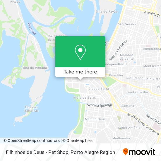 Filhinhos de Deus - Pet Shop map